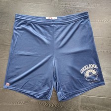 Vintage Oakland Midnight Basketball League Mesh Shorts Dodger Brand Sz.L Navy...