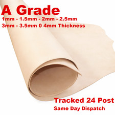 A Grade Natural Veg Tan Cowhide Tooling Engraving Leather 61cm x 30.5cm