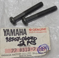 2 NOS Yamaha TRI-MOTO BW80 YTM200 JIS Panhead Screw Parts NEW OEM 98506-06040