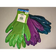 3 Pairs Expert Gardener Gloves Size Medium Nitrile NEW -0623SH