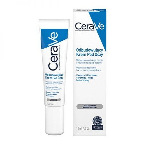 CeraVe Eye Repair Cream with Ceramides & Hyaluronic Acid for Dark Circles 14ml - Image 25