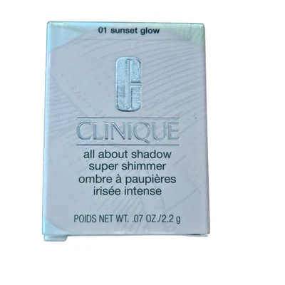 Clinique All About Shadow Super Shimmer 01 Sunset Glow Eyeshadow 0.07oz New - Image 1 of 4