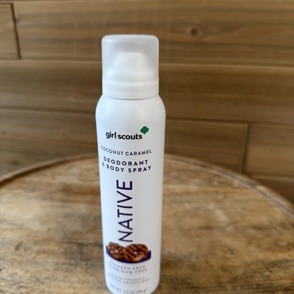 NATIVE Deodorant & Body Spray Girls Scouts Coconut Caramel Limited Edition 3.5oz - Image 2 of 4