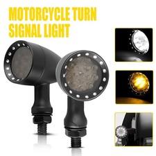 For Harley Sportster 1200 883 LED Turn Signal Daytime Running Lights White Amber