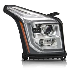 LABLT Headlight Assy For 2015-2017 GMC Yukon/Yukon XL Halogen Chrome Right Side