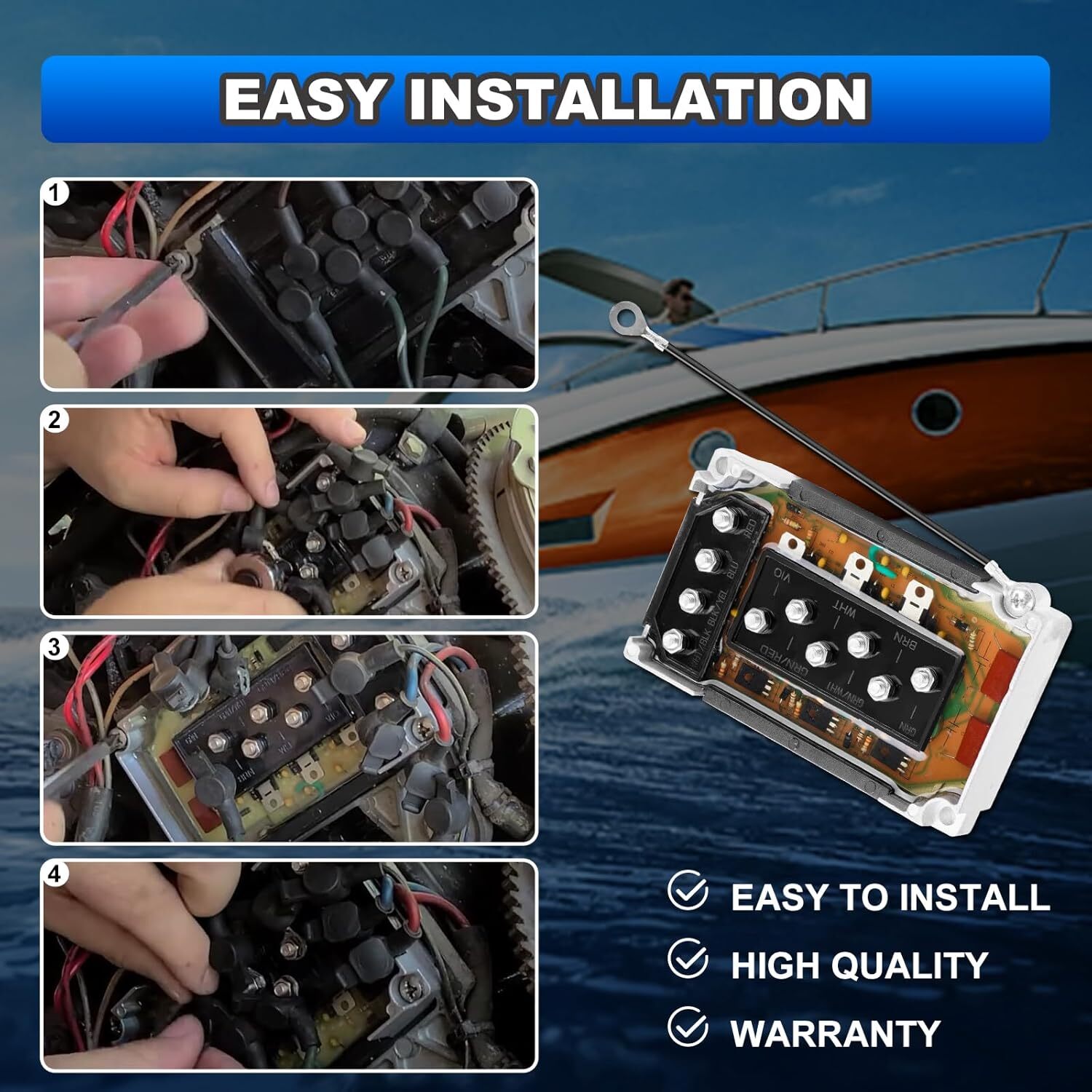 2PCS CDI Module Switch Box For Mercury Marine Outboard 332-7778A12 332 ...