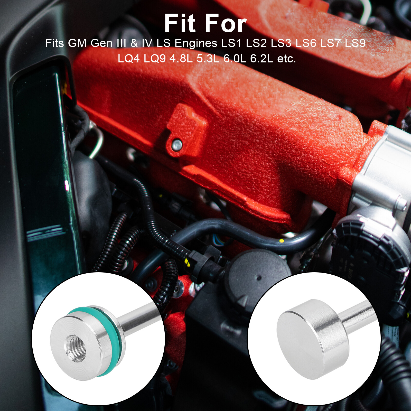 Barbell Oil Diverter Galley Plug for LS1 LS2 LS3 LS9 LQ4 LQ9 4.8L 5.3L