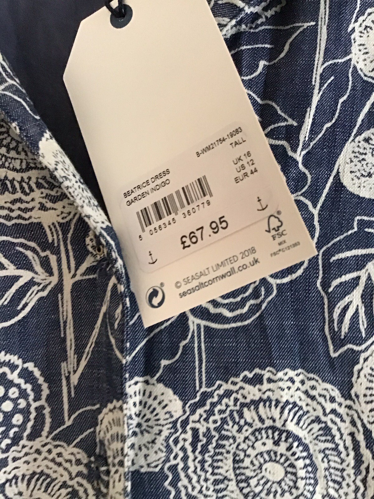 BNWT Seasalt Beatrice Dress size 16 Tall eBay