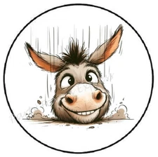 FUNNY DONKEY ENVELOPE SEALS LABELS STICKERS PARTY FAVORS