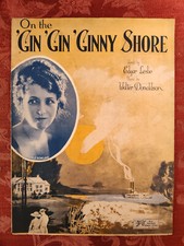 RARE Sheet Music Gin Gin Ginny Shore Adele Rowland Edgar Leslie Walter Donaldson