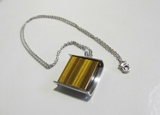 Kupittaan Kulta Finland pendant necklace Elis Kauppi 925 S Tiger `s eye