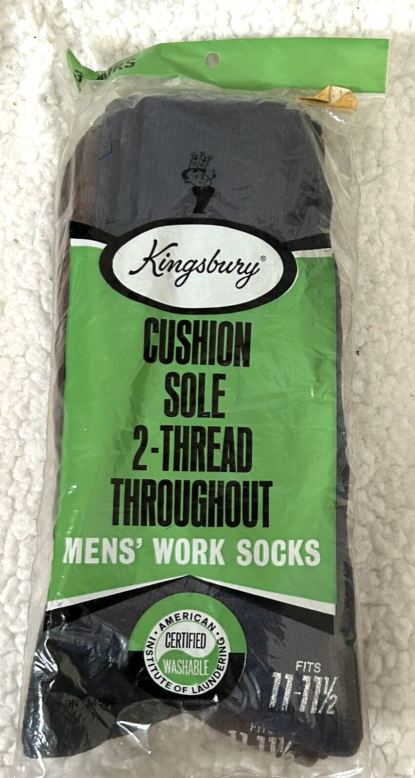 SAOLA Set suola cuscino vintage NOS Kingsbury di 3 calzini da lavoro da uomo 11 pezzi blu marrone