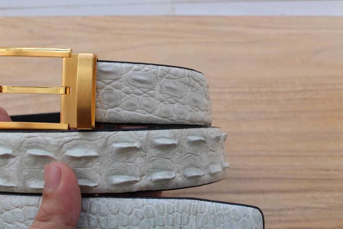 小物 ORCIANI white crocodile leather belt 小物 ORCIANI white crocodile leather belt Crocodile White
