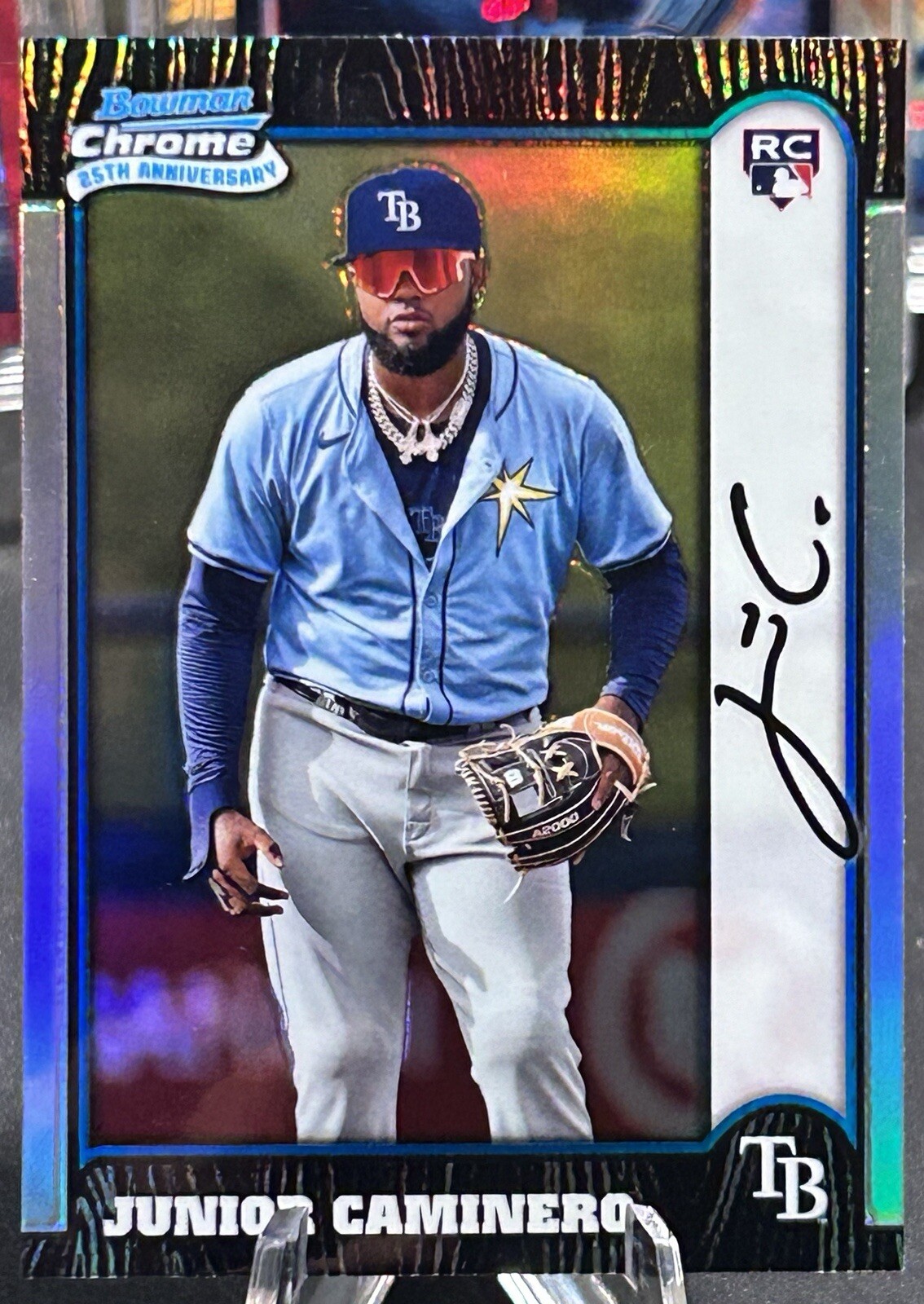 JUNIOR CAMINERO 2024 Bowman Chrome 1999 25th Anniversary Insert BC25-7 Rookie RC