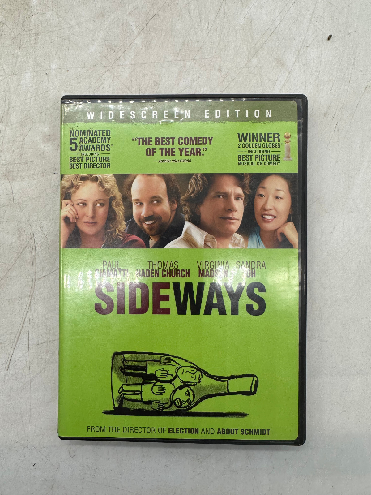 Sideways (DVD, 2004) Paul Giamatti Thomas Haden Church Sandra Oh Virginia Madsen