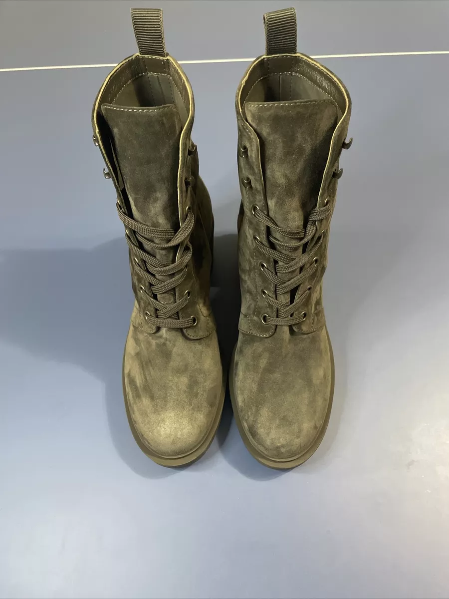 Gianvito Rossi lace-up combat boots - Brown