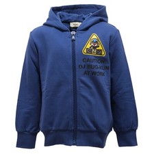 2396V felpa bimbo FENDI blue full zip con cappuccio sweatshirt cotton kid