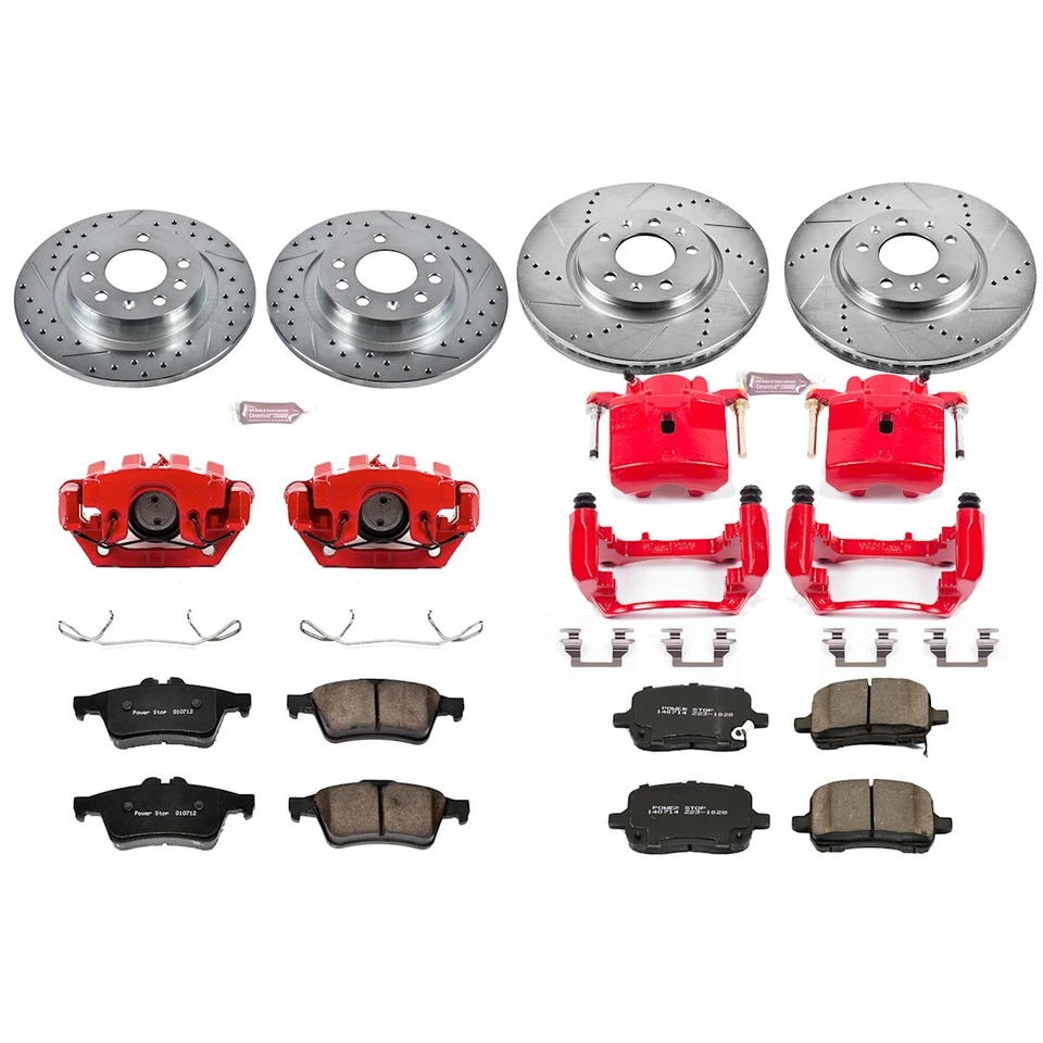 KC1434 Powerstop Brake Kit With Calipers 4-Wheel Set Front & Rear for Saturn Sky — 第 4/4 张图片