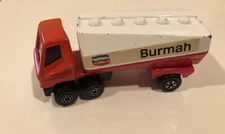 Vintage Matchbox Superfast Lesney #63 Freeway Gas Tanker Burmah England w/truck