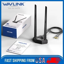 Tri-band WiFi 6E BT for WiF Router Dual Antenna with Extension Cable SMA Antenna