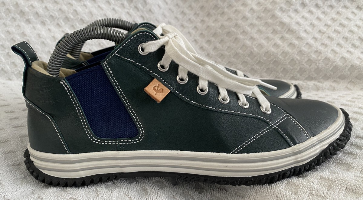 Spingle Move SPM-442 Mid Cut Dark Blue Green Kangaroo Leather Medium US  8-8.5