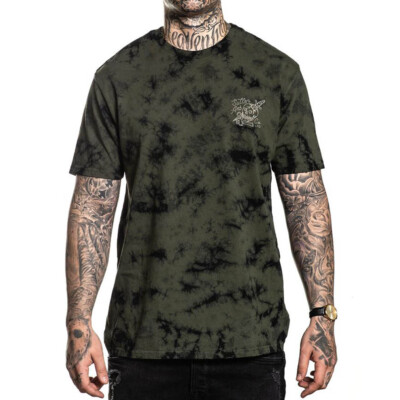 Sullen Art Collective Clothing T-Shirt - Boned Tattoo Batik Tie-Dye Schädel