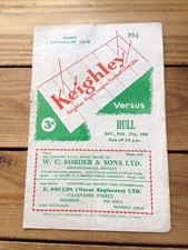 Keighley Rugby League Match Programme Hull FC 1960