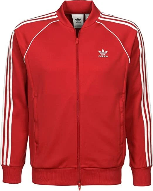 ADIDAS TRACK JACKET RED DH5824