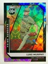 Luke Murphy 2021 Panini Elite Extra Edition Prospect Prime Numbers Galactic /77