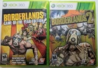 NICE! BORDERLANDS GOTY + BORDERLANDS 2 XBOX 360 WITH MANUALS - FAST SHIPPING!