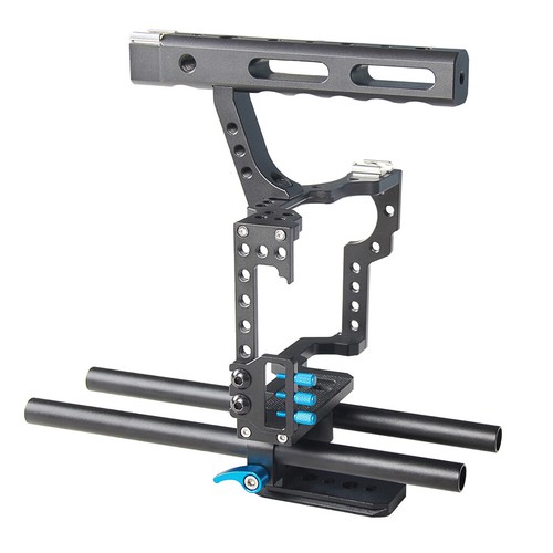 Professional DSLR Rig Handheld Video Camera Stabilizer Support Cage For   A7R - Picture 8 of 11