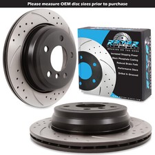 DISCHI FRENO FORATI POSTERIORI SCANALATI 300mm per bmw serie 4 f32 420i 420d 428i 13+