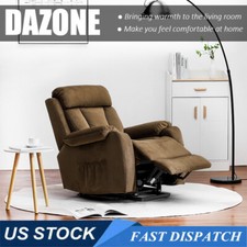 Electric Power Lift Recliner Chair for Elderly Single Sofa Living Room w/Remote