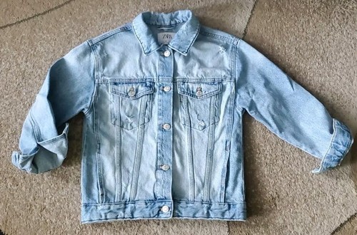 Zara Girls Jeans Denim Jacket Light Blue Size 10 y.o. - Picture 8 of 8