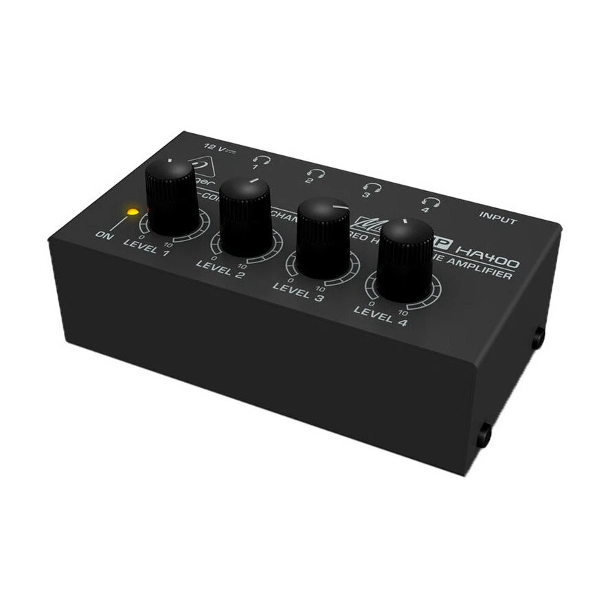 Behringer MicroAMP HA400 4-Channel Small Headphone Amplifier 120V US IEC Plug - Image 4 of 4