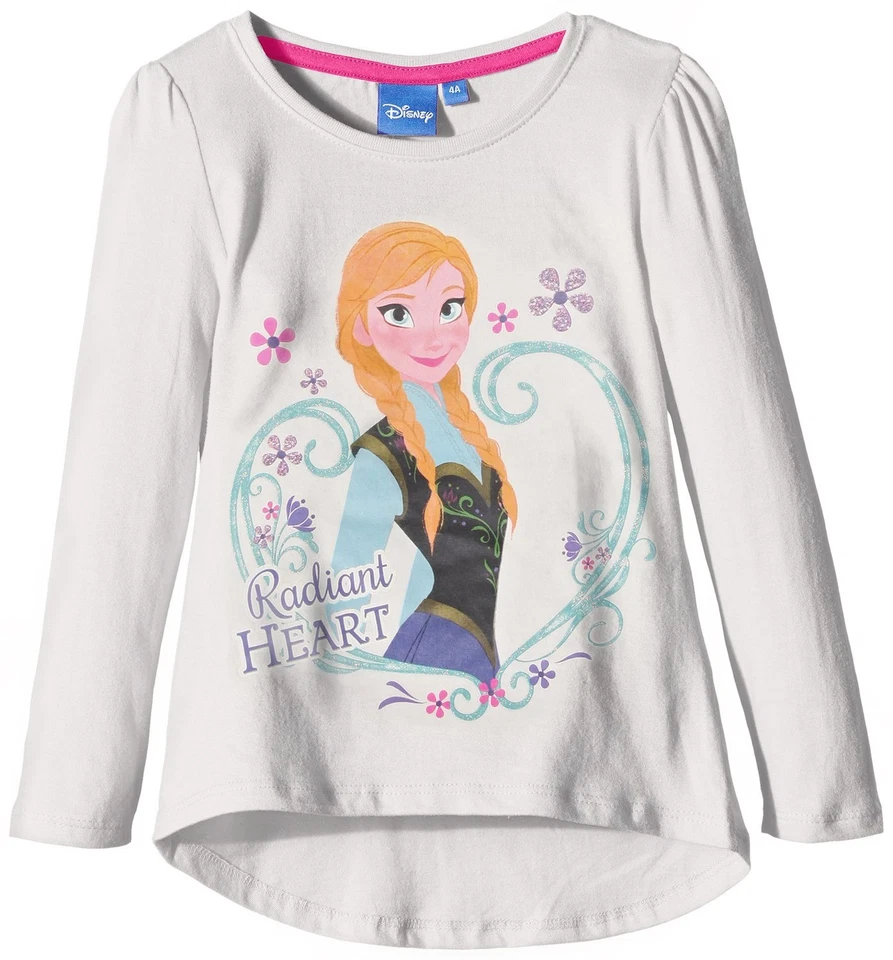 T SHIRT MANCHES LONGUES ENFANT DISNEY REINES DES NEIGES BLANC - Photo 1/1