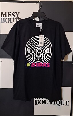 Adidas Mens GID Tref Short Sleeve T-Shirt Black Size Médium 