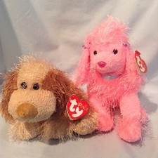 Flair  Shreds Lot of 2 Dogs Ty Punkies 2004  2002 Retired 13.99