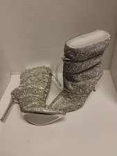 Steve Madden Women s Size 6.5 US Silver Rhinestone Cloak R Ankle Bootie Boot