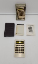 Vintage 1977 WORKING Texas Instruments TI-1750 Pocket Calculator w/Case BOX
