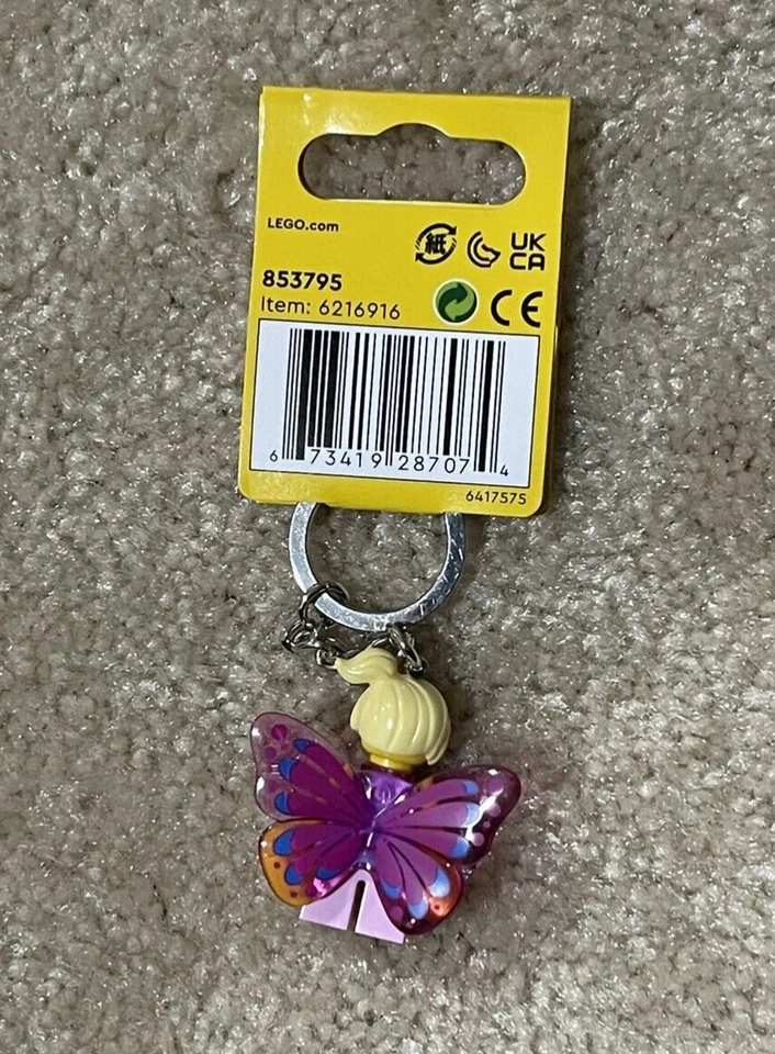 Lego 853795 Lady Butterfly Keychain / Keyring-Brand New-Fast Ship Option!!! - Image 2 of 2