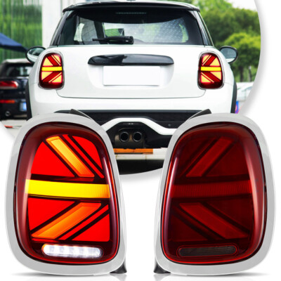 VLAND Red LED Tail Light Assembly For Mini Cooper F55 F56 F57 14-22 W/Sequential