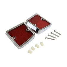 Rear Body Red Reflectors Pair 1970-72 Ford Truck 1970-77 Ford Bronco