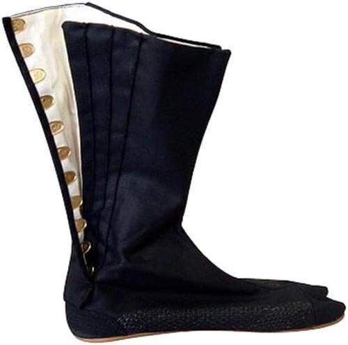 Ninja Tabi Schuhe Stiefel Haken Knopf schwarz US 7-10 / 25-28cm NEU - Bild 2 von 7