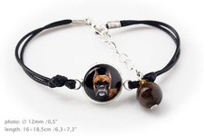 Deutsche Boxer . Armband f&uuml;r Hundeliebhaber. Foto-Schmuck. Handarbeit, DE