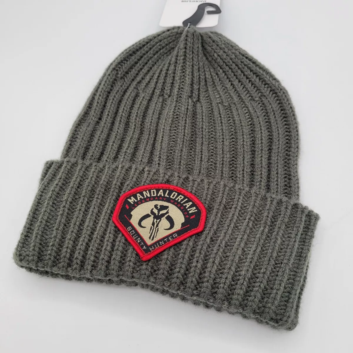 Bioworld Disney Star Wars Mandalorian Bounty Hunter Beanie Hat Green Red OSFM