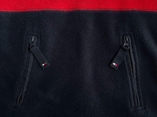 vintage tommy hilfiger 1/4 zip fleece sweatshirt jacket youth boys size 5 90s - Picture 4 of 8