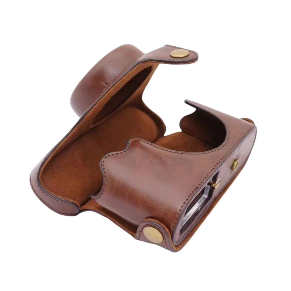 Bolsa para cámara Funda protectora de cuero resistente al desgaste para cámara Leica XE X2 X1 Foto 3 de 4