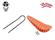 20" ORIGINAL LOWRIDER Orange/Silver BANANA SEAT W/Black Sissy Bar 20" Bicycle
