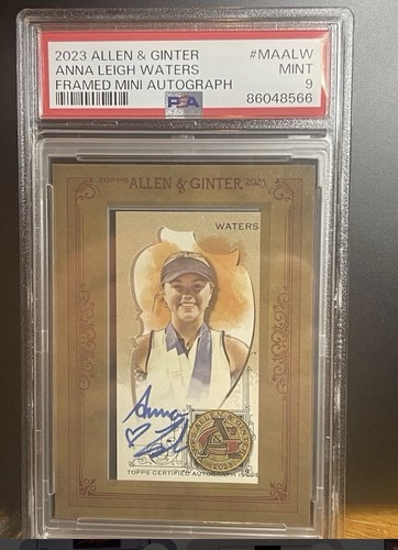 Anna Leigh Waters #MA-ALW 2023 Topps Allen & Ginter Mini Framed Autographs card